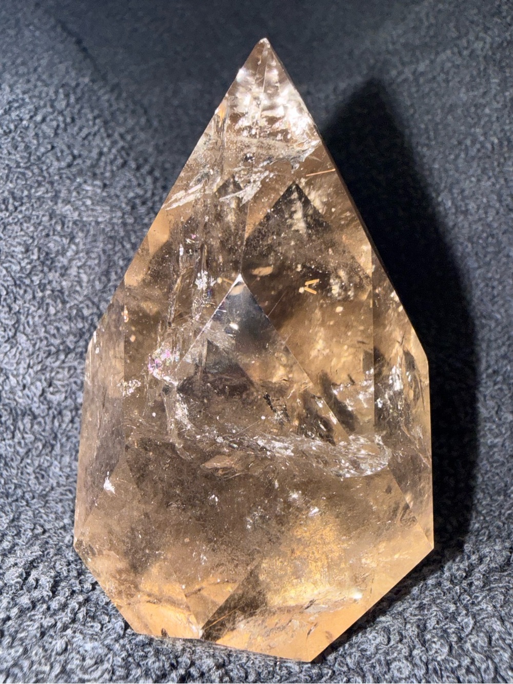 Faceted Smoke Quartz Tear Drop